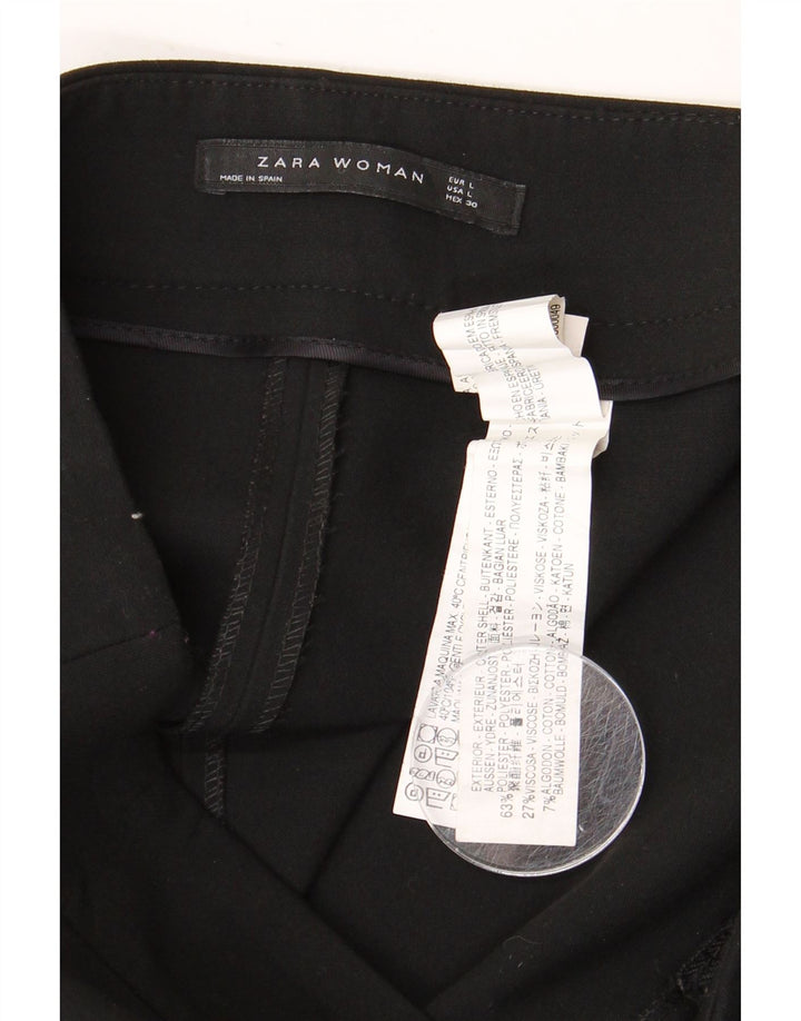 Gonna a tubino da donna ZARA grande W32 nera in poliestere
