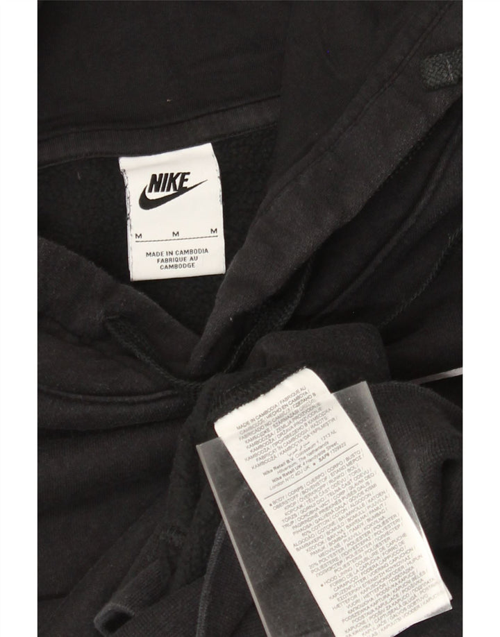 Felpa con cappuccio grafica Nike da uomo in cotone nero medio