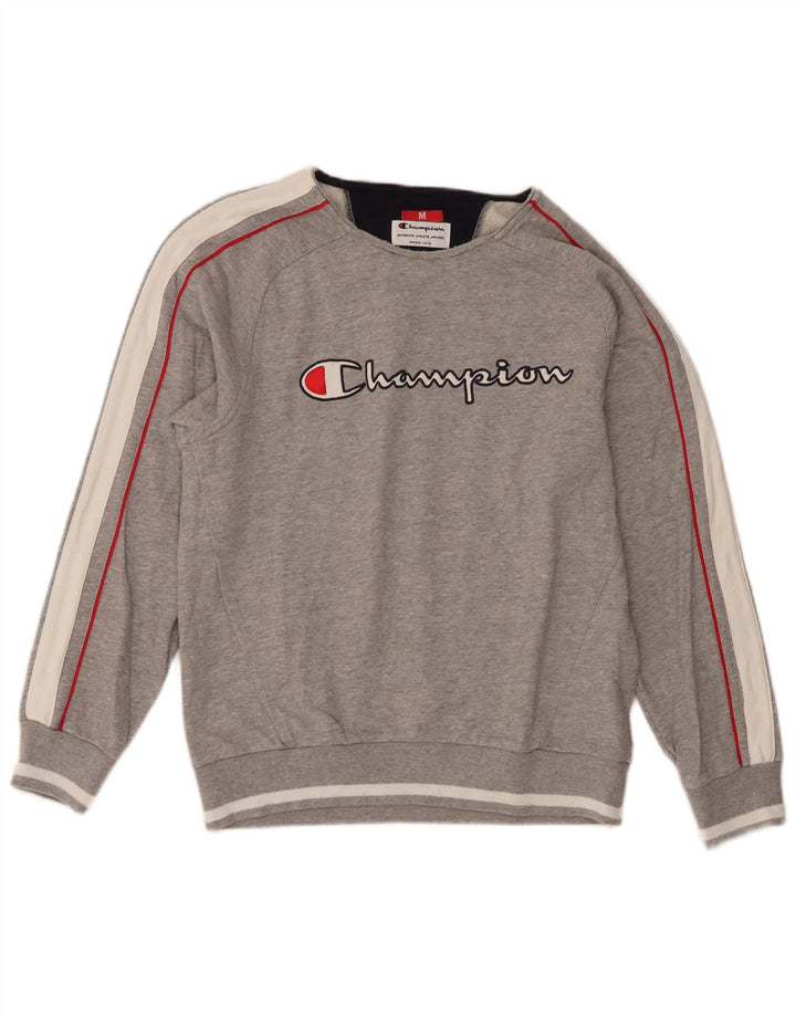 Felpa con grafica da donna Champion UK 14 Colorblock grigio medio