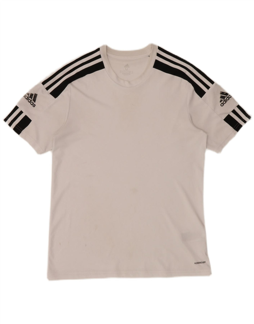 T-shirt Adidas Aeroready da uomo Top in poliestere color block bianco medio