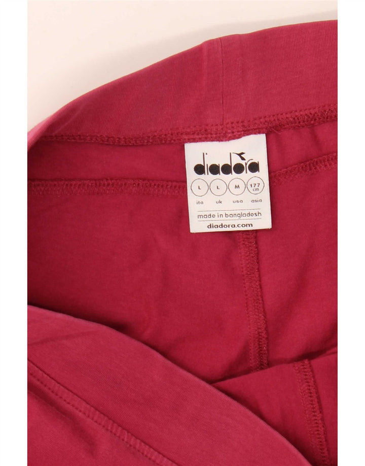 Leggings Diadora Donna UK 14 Large Rosso