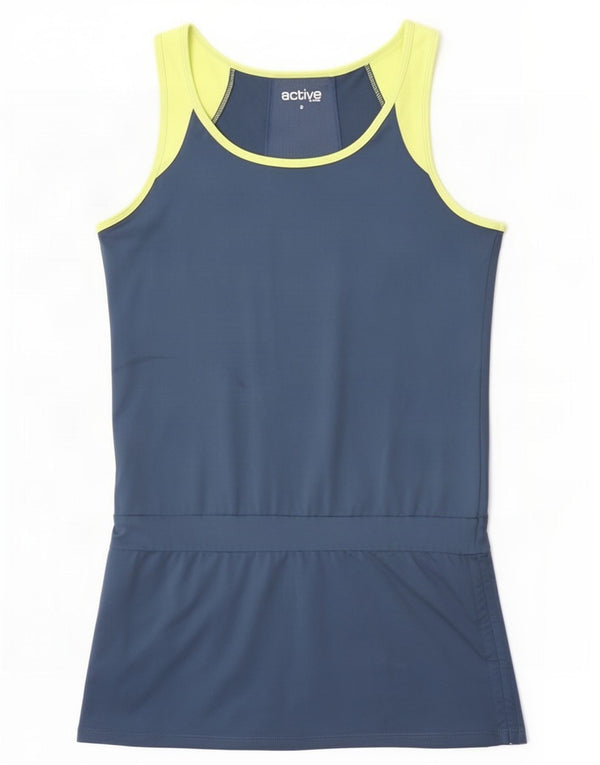 Abito da tennis senza maniche da donna Tchibo UK 10 Small Blu Navy Colourblock
