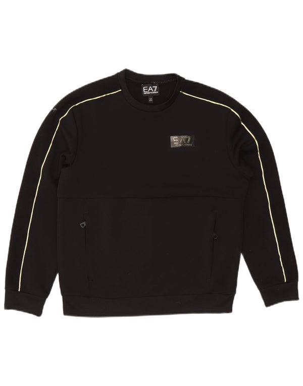 Felpa Maglione Bambino Emporio Armani 11-12 Anni Nera