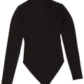 Body a maniche lunghe da donna Zara UK 8 piccolo poliestere nero