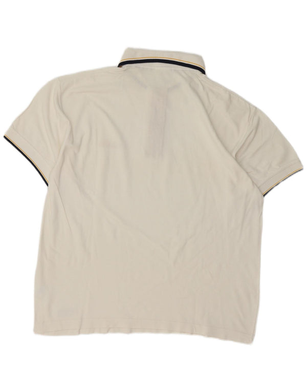 Polo da uomo Ellesse grande in cotone bianco