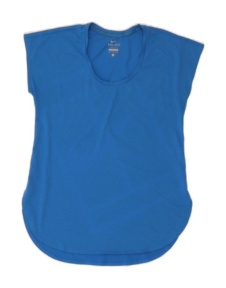 NIKE Womens Dri Fit T-Shirt Top UK 10 Small Blue Polyester Vintage Nike and Second-Hand Nike from Messina Hembry 