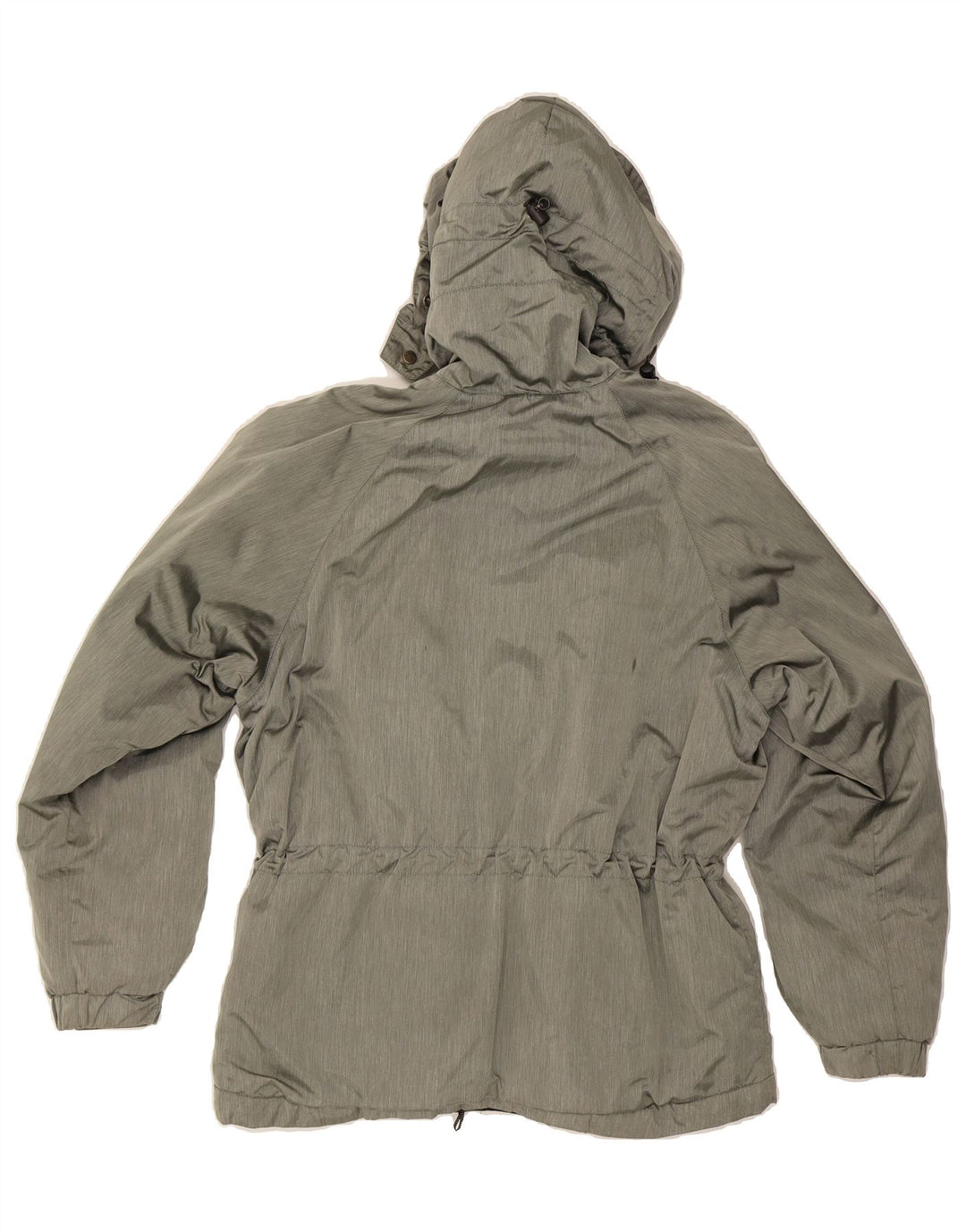 POST CARD Womens Hooded Windbreaker Jacket UK 14 Medium Grey Winter Vintage Post Card and Second-Hand Post Card from Messina Hembry 