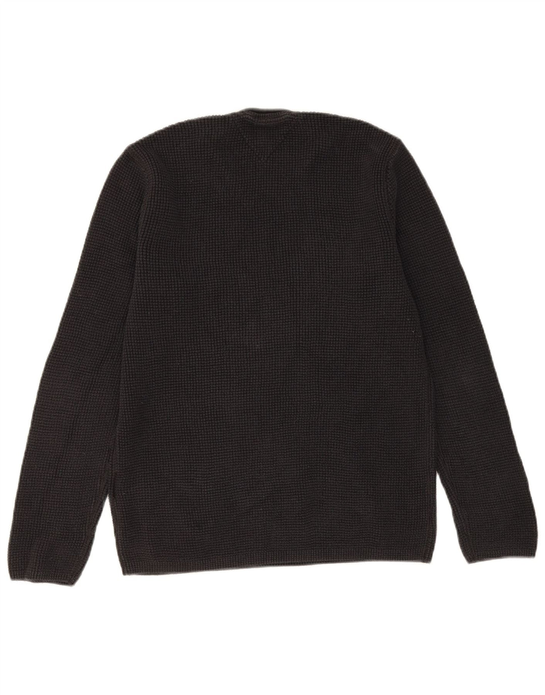 TOMMY HILFIGER Mens Crew Neck Jumper Sweater Small Navy Blue Cotton