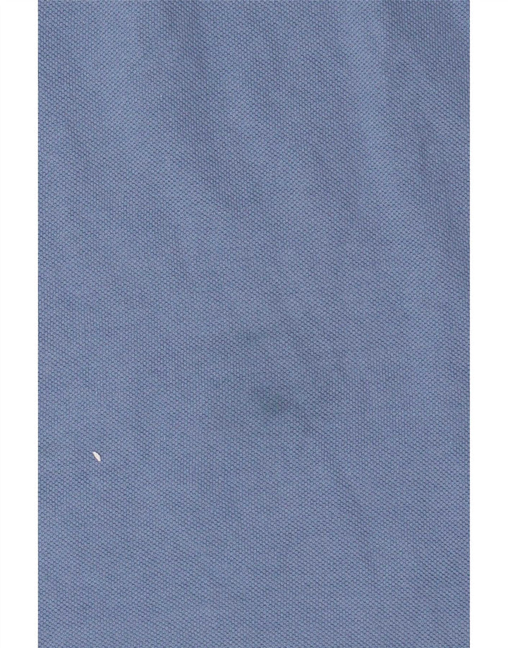 Polo Puma da uomo a maniche corte, vestibilità regolare, piccola, in cotone blu