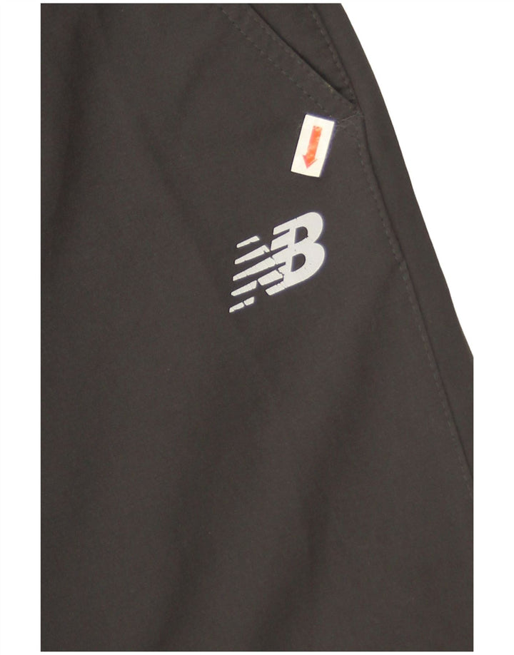 Pantaloni da tuta con grafica da uomo New Balance, pantaloni da jogging, grandi, in poliestere grigio