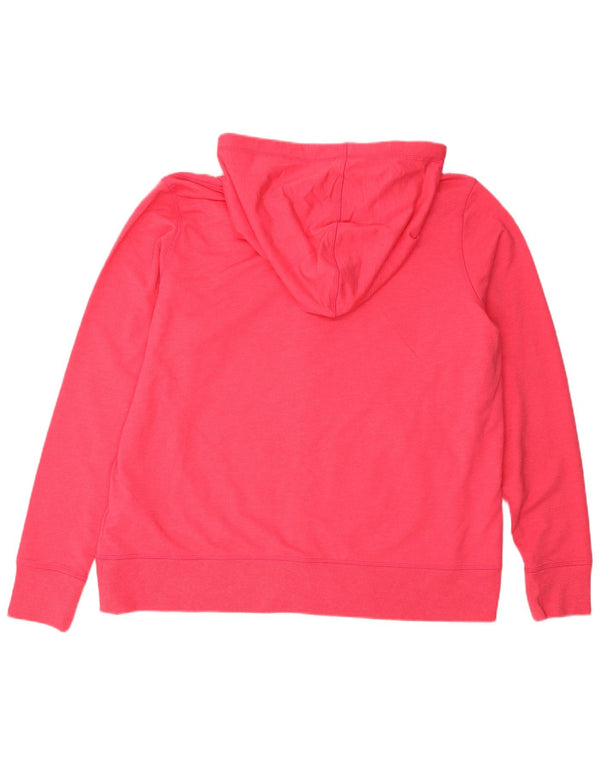 Maglione con cappuccio e zip da donna Marks & Spencer UK 22 3XL Cotone rosa
