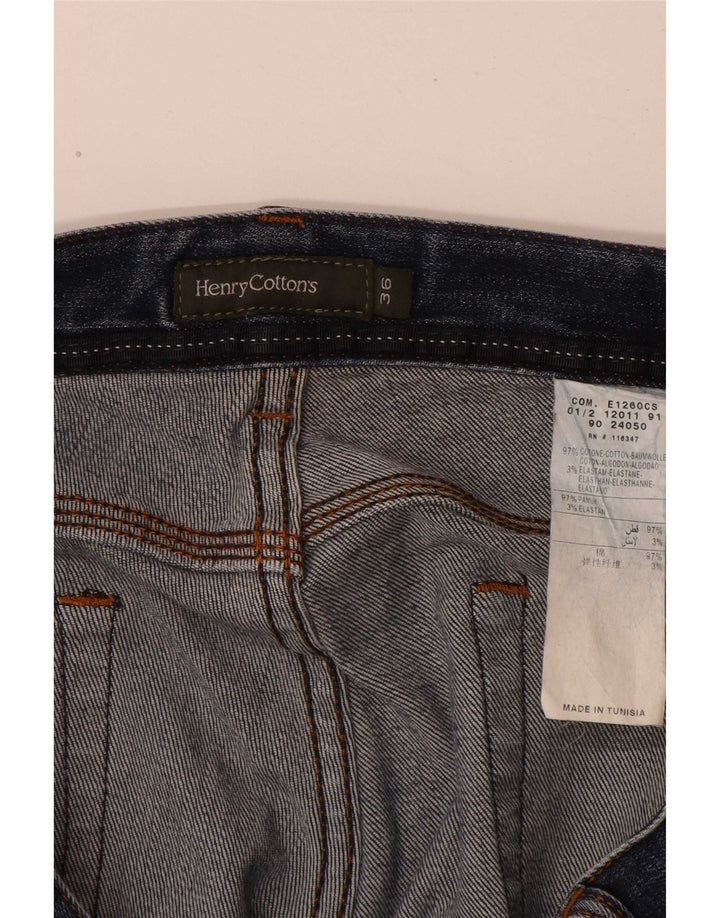 Jeans dritti da uomo Henry Cottons W36 L32 cotone blu