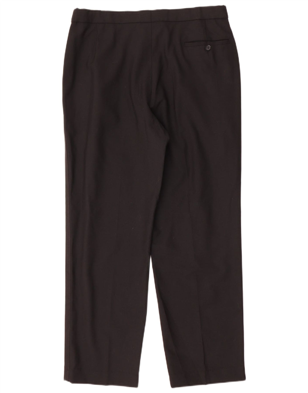 Pantaloni da abito con pegging da uomo Marks & Spencer W36 L31 lana nera