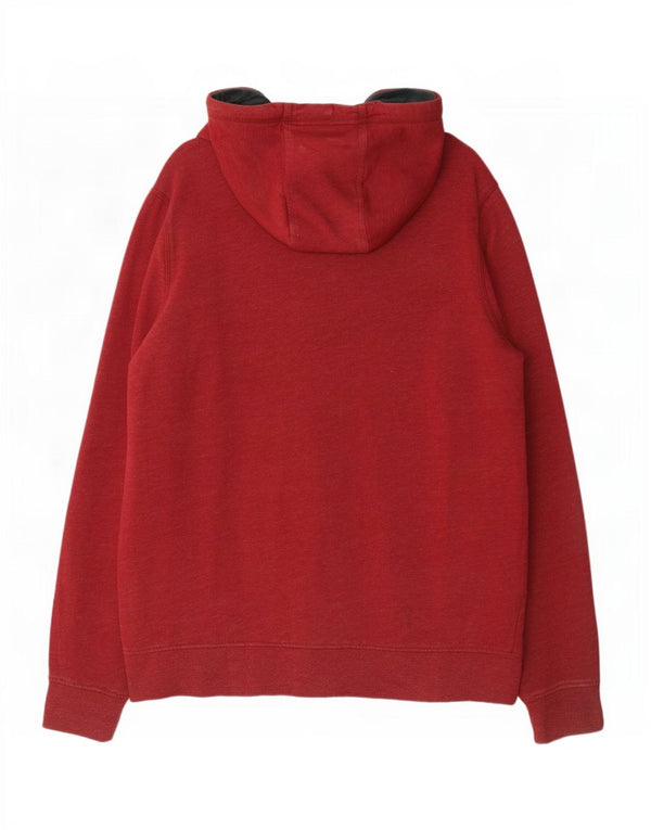 Felpa con cappuccio grafica da uomo Under Armour grande in cotone bordeaux