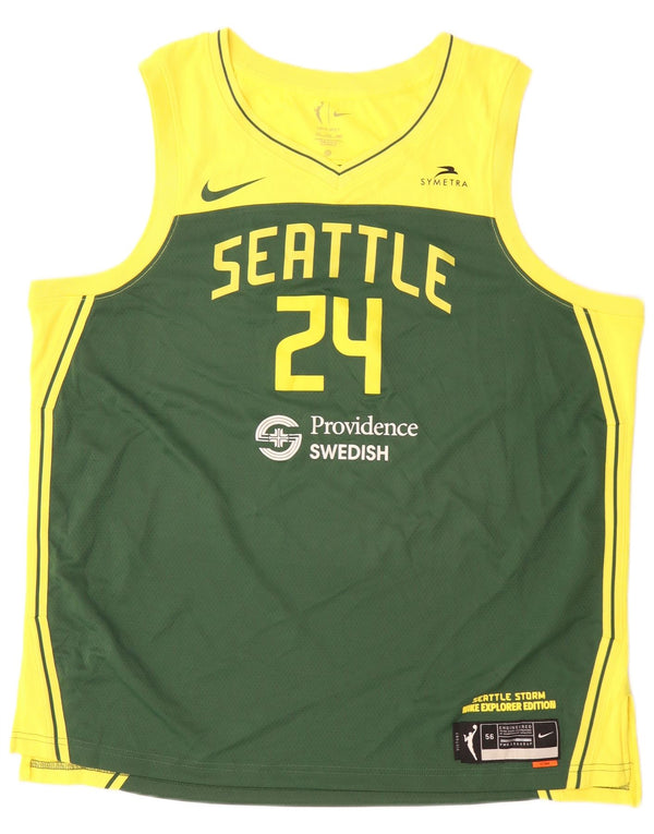 Canotta grafica Nike Seattle da uomo 2XL poliestere color block verde
