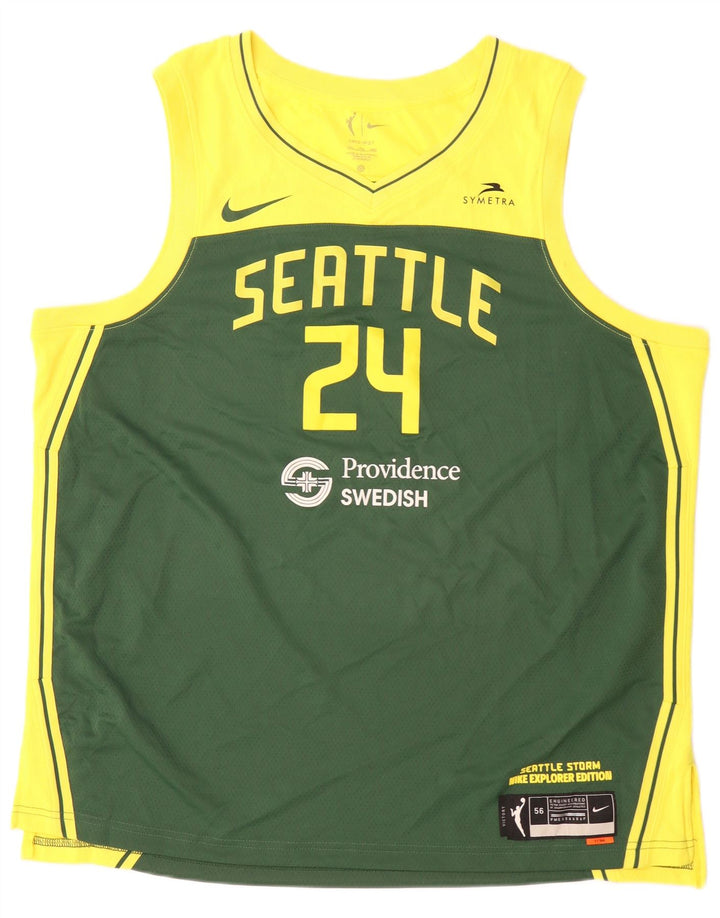 Canotta grafica Nike Seattle da uomo 2XL poliestere color block verde