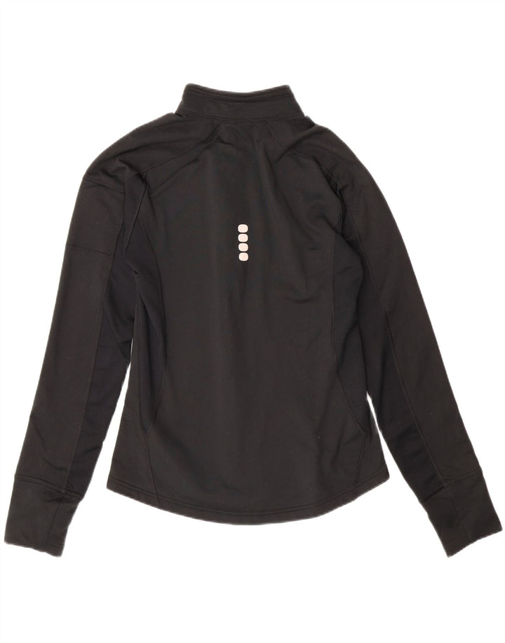 NIKE Womens Fit Dry Tracksuit Top Jacket US 8/10 Medium Black Polyester Vintage Nike and Second-Hand Nike from Messina Hembry 