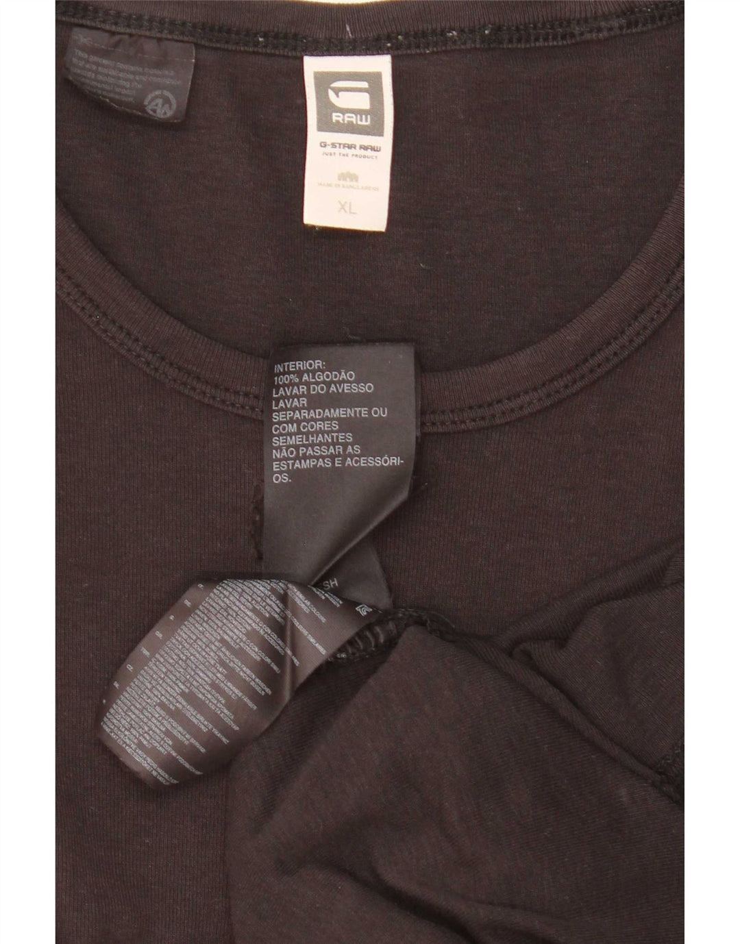 Maglia da uomo G-Star a maniche lunghe XL in cotone nero