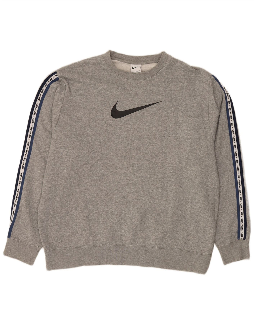 Felpa grafica da uomo NIKE maglione XL in cotone grigio