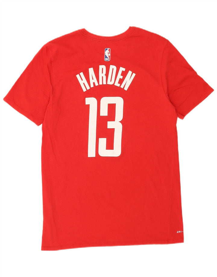 T-shirt grafica Nike Houston Rockets da uomo in cotone rosso medio
