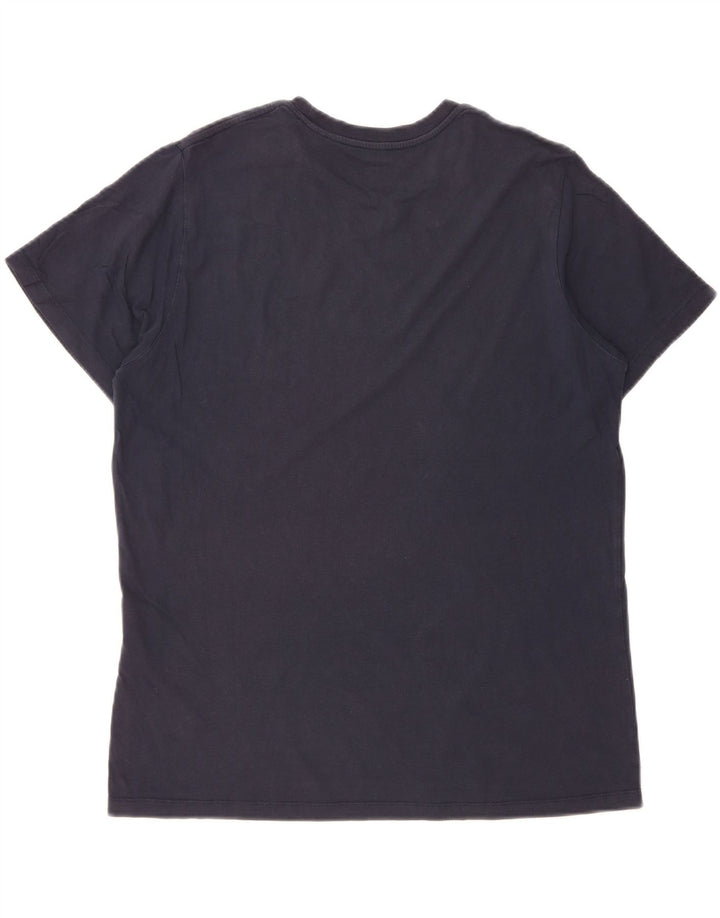LEVI'S Mens Graphic T-Shirt Top Large Navy Blue Cotton Vintage Levi's and Second-Hand Levi's from Messina Hembry 