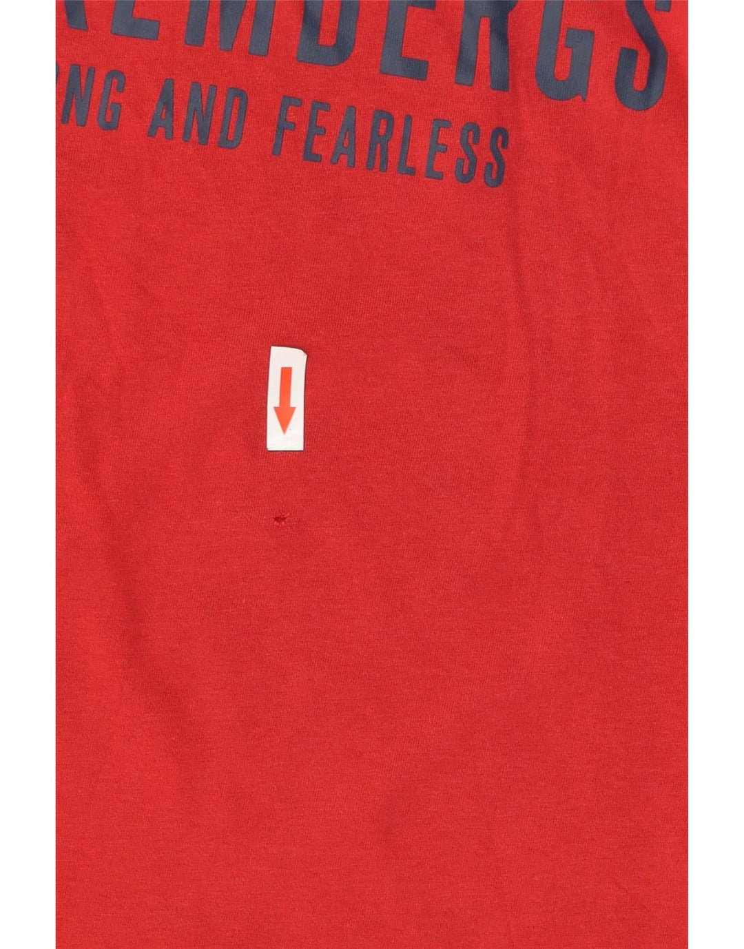 T-shirt grafica da uomo Bikkembergs Top grande in cotone rosso