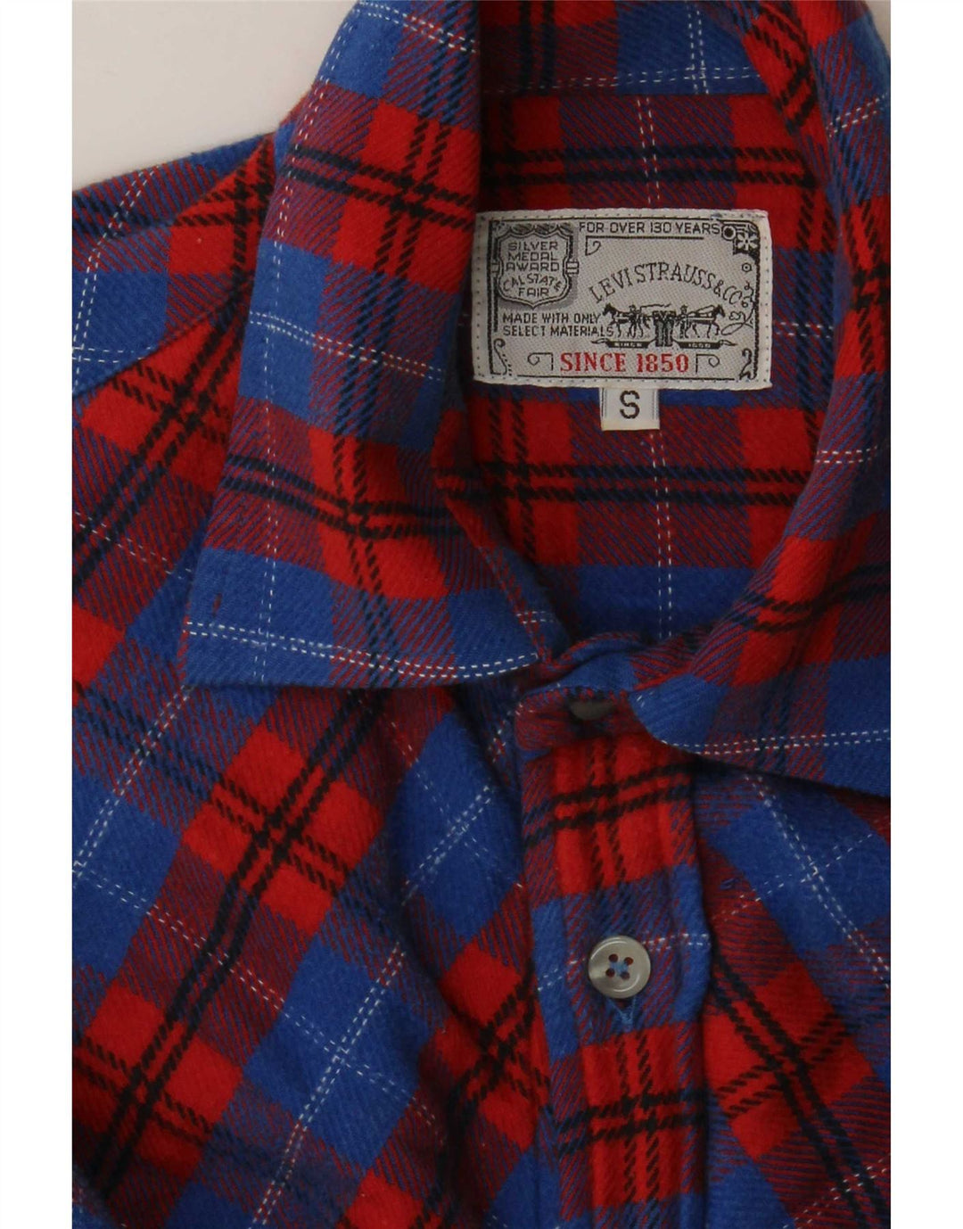 Camicia in flanella da uomo Levi's a quadri piccoli multicolori