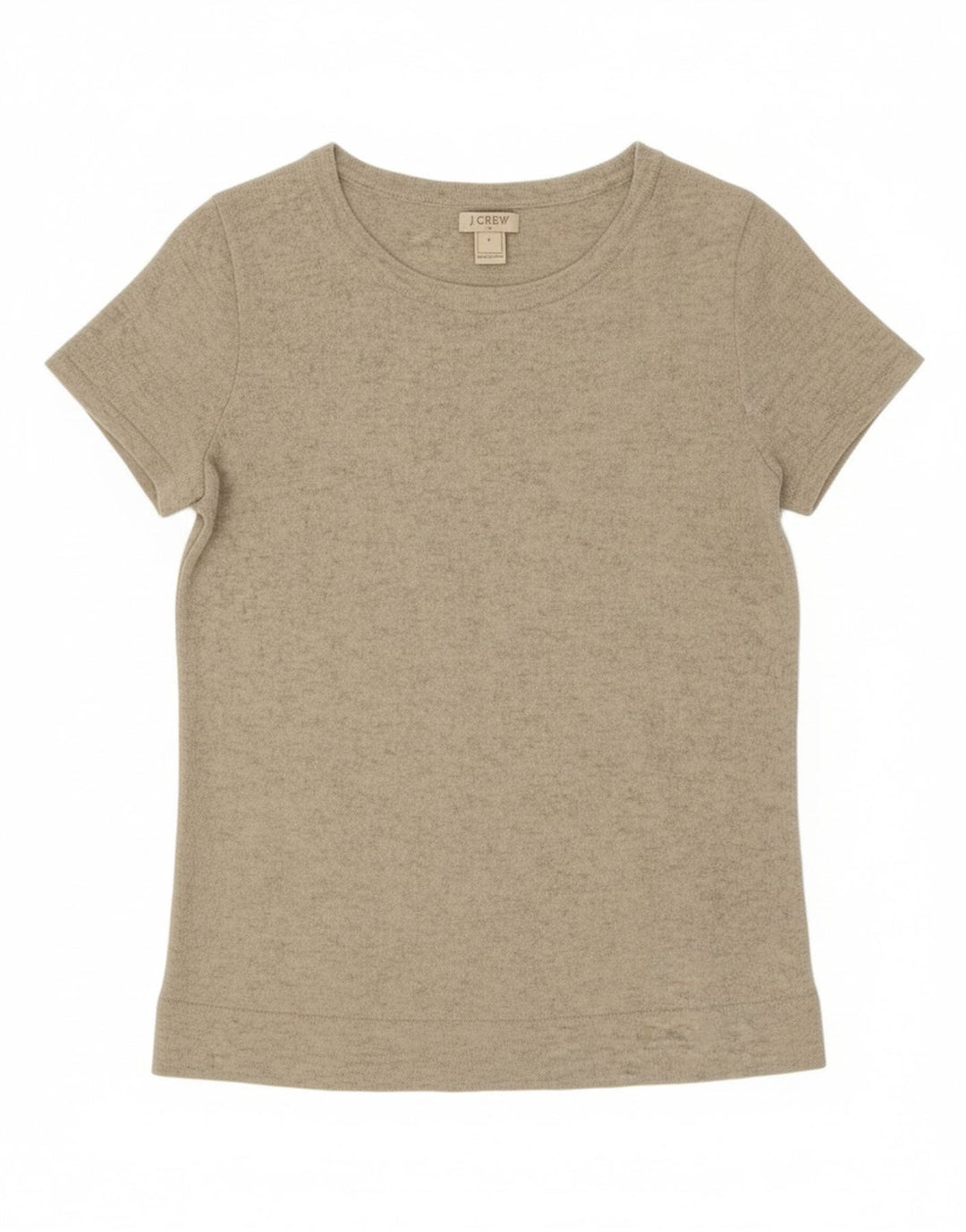 J. CREW Womens T-Shirt Top UK 8 Small Grey Flecked Viscose Vintage J. Crew and Second-Hand J. Crew from Messina Hembry 