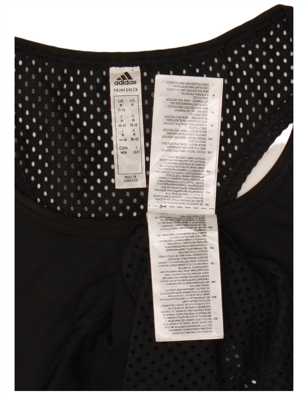 Canotta grafica da donna ADIDAS UK 12/14 poliestere nero medio