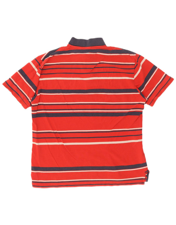 Gant Mens Rugby Polo Shirt 2XL Red Striped Cotton