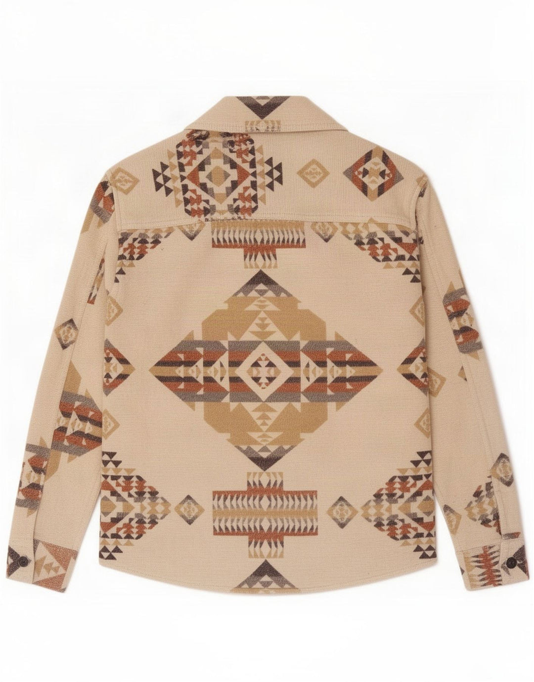 Camicia Zara da uomo piccola beige geometrica