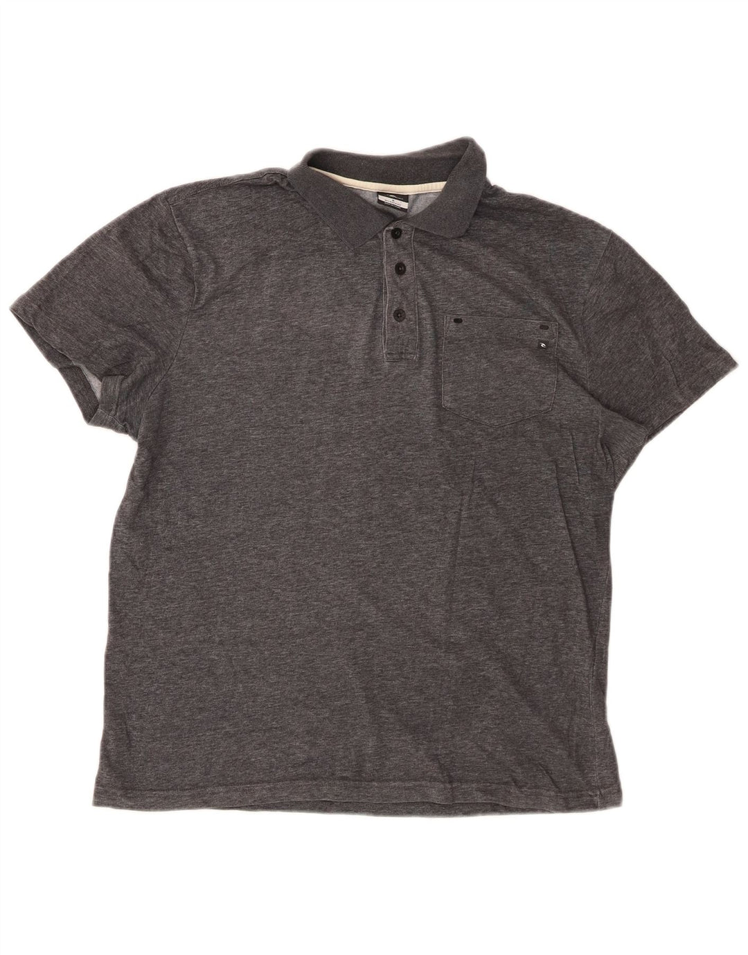 Polo da uomo vestibilità comoda RIP CURL piccola in cotone grigio