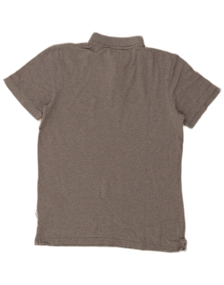 Polo da uomo Jack & Jones piccola in cotone grigio