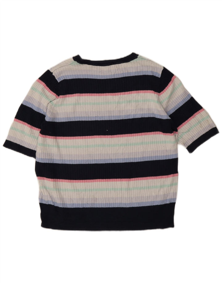 T-shirt da donna Marks & Spencer Top UK 16 grande a righe multicolore