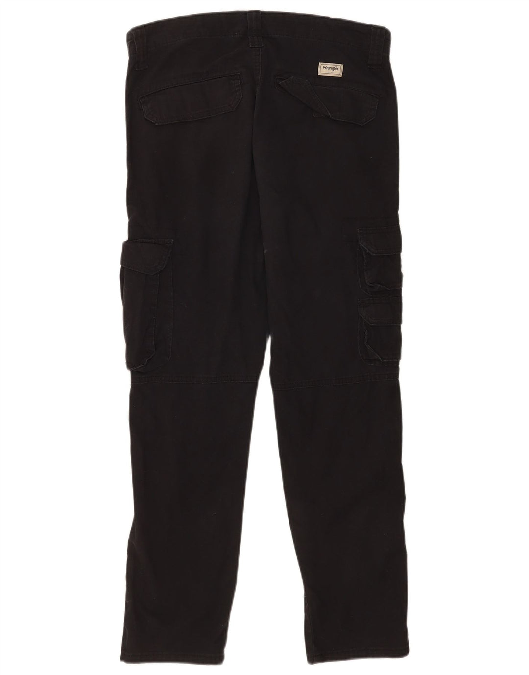 Pantaloni cargo affusolati regolari da uomo Wrangler W32 L30 cotone nero
