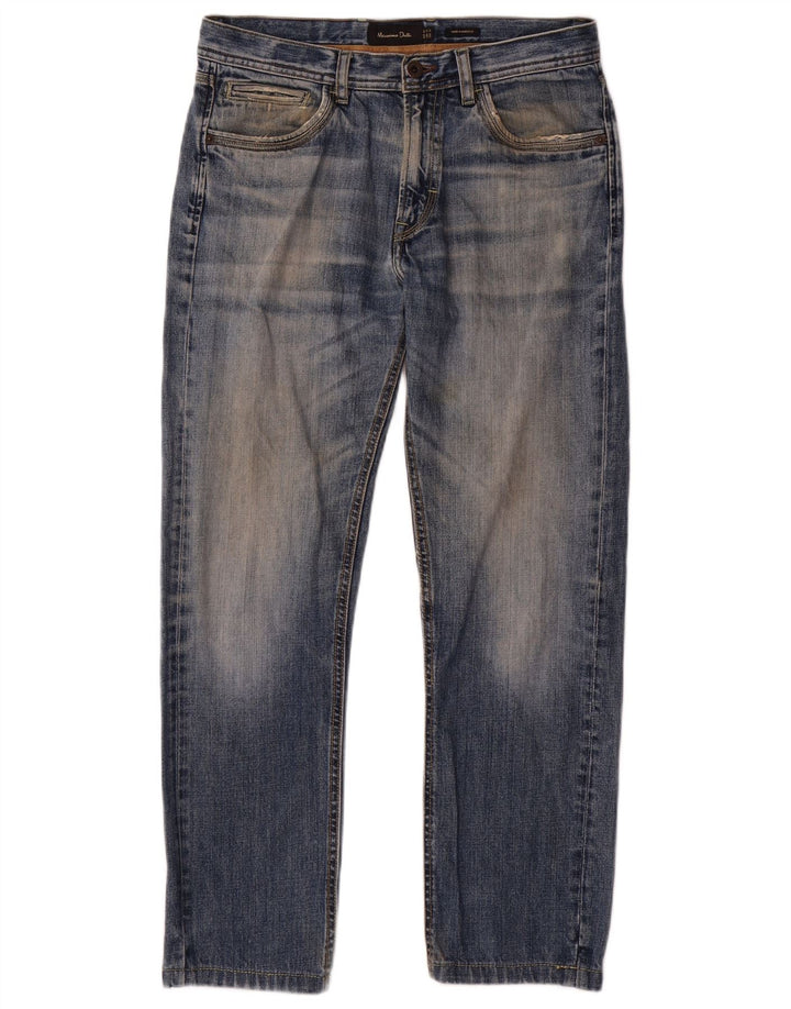 Jeans dritti da uomo Massimo Dutti EU 40 Medio W31 L28 Blu