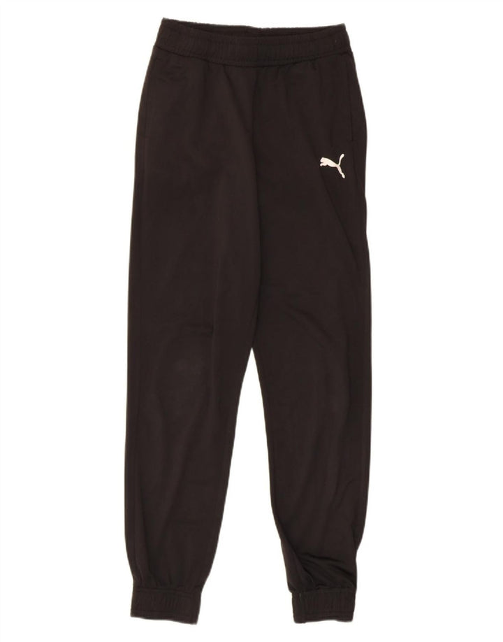 PUMA Boys Tracksuit Trousers Joggers 13-14 Years  Black Polyester