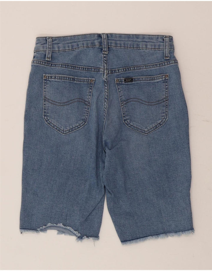 Pantaloncini di jeans da donna Lee US 6 medi W28 cotone blu