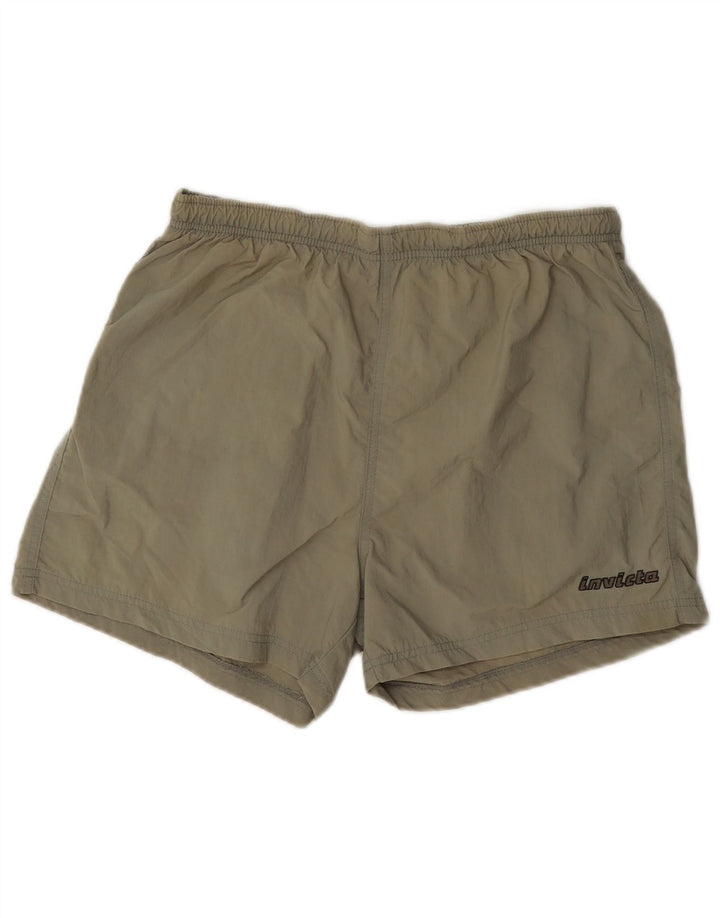 Pantaloncini da bagno da uomo Invicta medio kaki in poliammide