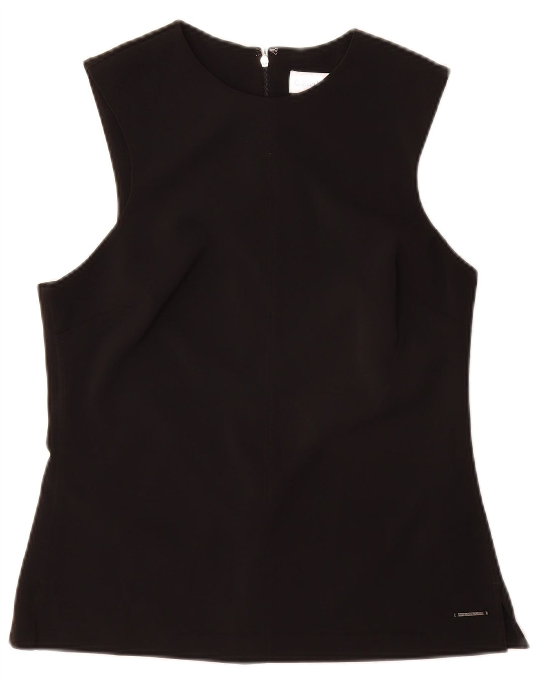 Camicetta senza maniche da donna Calvin Klein IT 40 Small Nero Poliestere