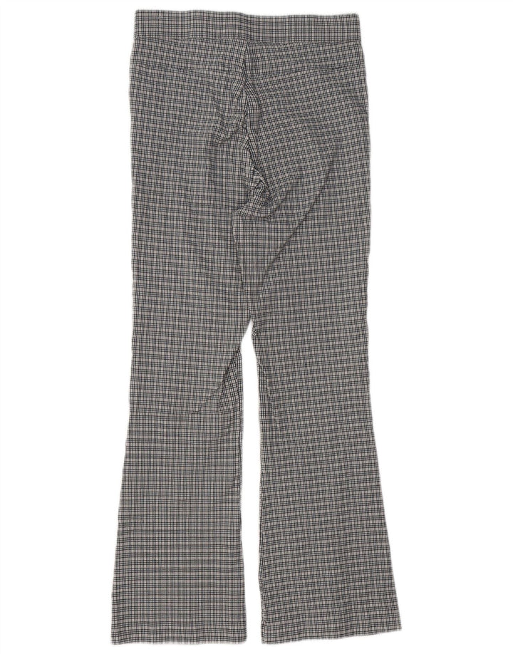 Pantaloni casual Bootcut da donna Zara medi W28 L26 viscosa pied de poule grigia
