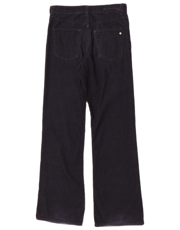Pantaloni da donna in velluto a coste a gamba larga Ben Sherman W28 L30 cotone blu navy