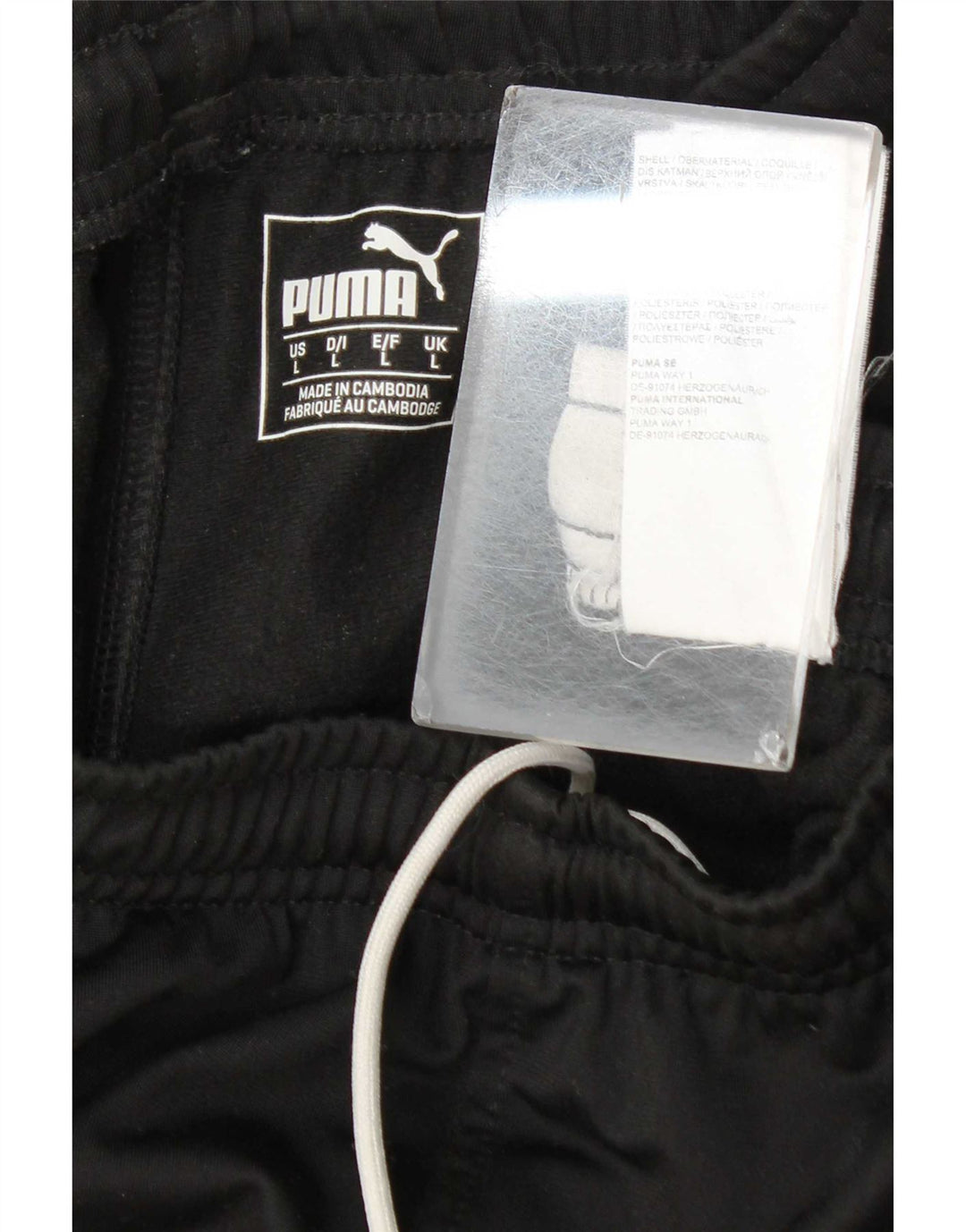 Pantaloni da tuta da uomo Puma Joggers grandi neri in poliestere