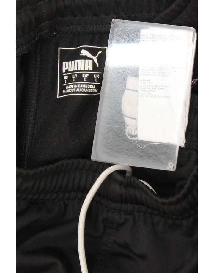 Pantaloni da tuta da uomo Puma Joggers grandi neri in poliestere