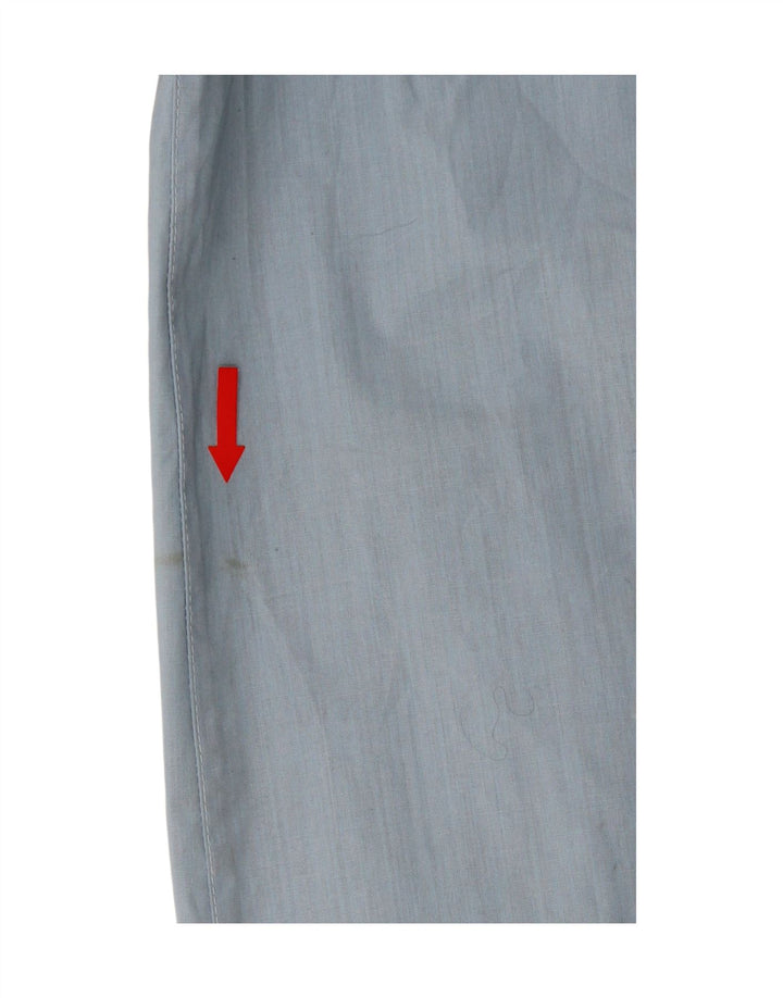 VINTAGE Womens Overcoat UK 14 Medium Blue Polyester Vintage Vintage and Second-Hand Vintage from Messina Hembry 