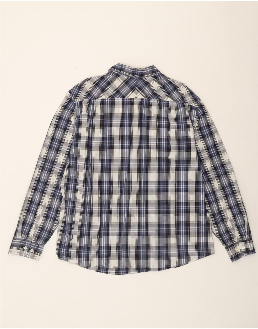 DOCKERS Camicia da uomo 2XL Cotone a quadri blu navy