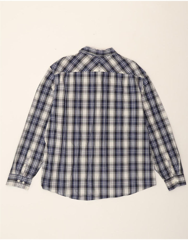 DOCKERS Camicia da uomo 2XL Cotone a quadri blu navy