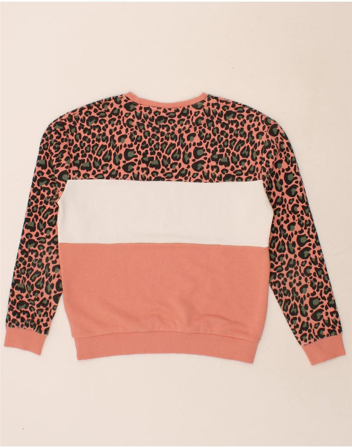 FILA Womens Oversized Graphic Sweatshirt Jumper UK 10 Small Pink Vintage Fila and Second-Hand Fila from Messina Hembry 
