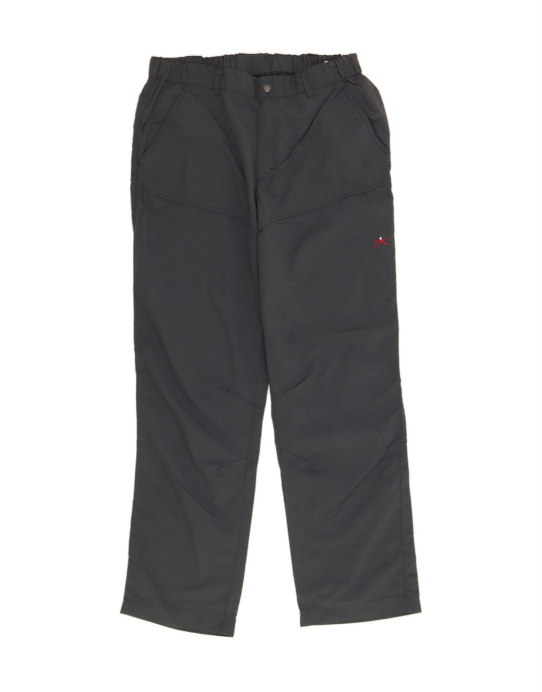 VINTAGE Mens Straight Casual Trousers IT 36 Small W32 L32 Grey Polyamide Vintage Vintage and Second-Hand Vintage from Messina Hembry 