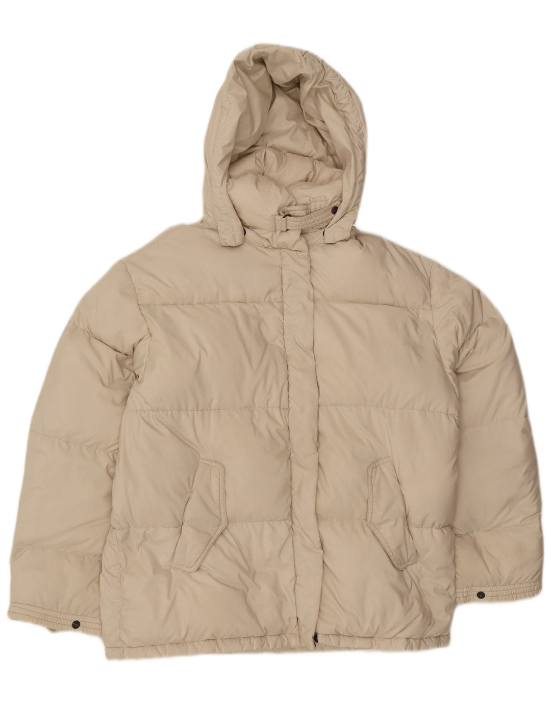 Ciesse Piumini Giacca imbottita con cappuccio da donna IT 46 Large Poliestere bianco sporco